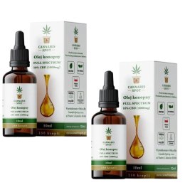 2x Olejek CBD 10% 1000mg Full Spectrum Cannabis Spot