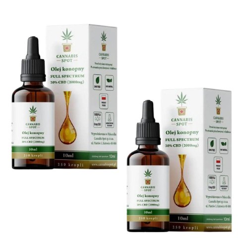 2x Olejek CBD 20% 2000mg Full Spectrum Cannabis Spot