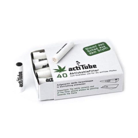 ActiTube Filtr do skrętów AKTYWNY WĘGIEL 100 sztuk 8mm