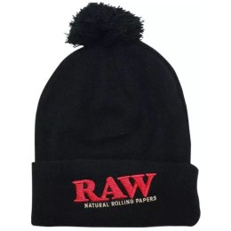 Czapka zimowa RAW Pompom Knit Hat czarna