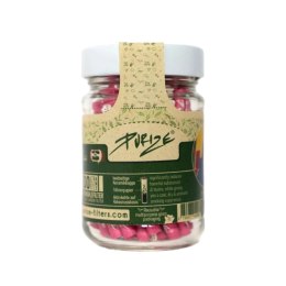 Filtry węglowe Purize XTRA Slim 100szt. - Różowe