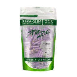Filtry węglowe Purize XTRA Slim 250szt. - Lilac