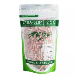 Filtry węglowe Purize XTRA Slim 250szt. - XMAS