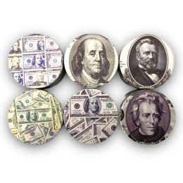 Grinder metalowy z podobiznami prezydentów USA 4 częściowy