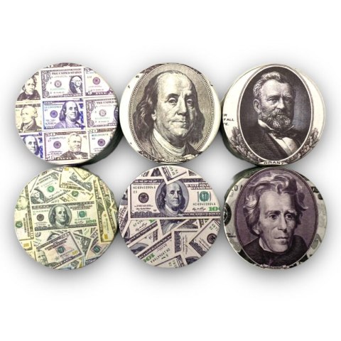 Grinder metalowy z podobiznami prezydentów USA 4 częściowy Grinder metalowy z podobiznami prezydentów USA 4 częściowy