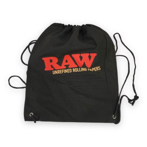 Materiałowy plecak RAW Drawstring Bag czarny Materiałowy plecak RAW Drawstring Bag czarny