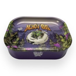 Metalowa tacka do skręcania Best Buds z boxem - Alien OG
