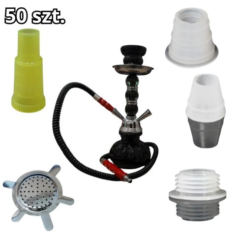 Shisha czarna + uszczelki + sitka + ustniki GRATIS Shisha czarna + uszczelki + sitka + ustniki GRATIS