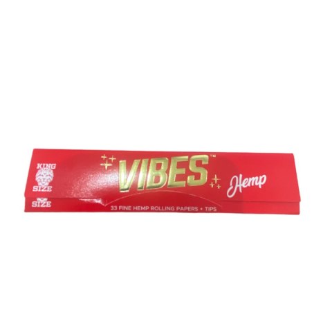 Vibes - Bletki z papieru konopnego 33szt. + tips king size slim Vibes - Bletki z papieru konopnego 33szt. + tips king size slim
