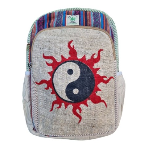 Plecak konopny duży HIMALAYAN - Yin-Yang Plecak konopny duży HIMALAYAN - Yin-Yang